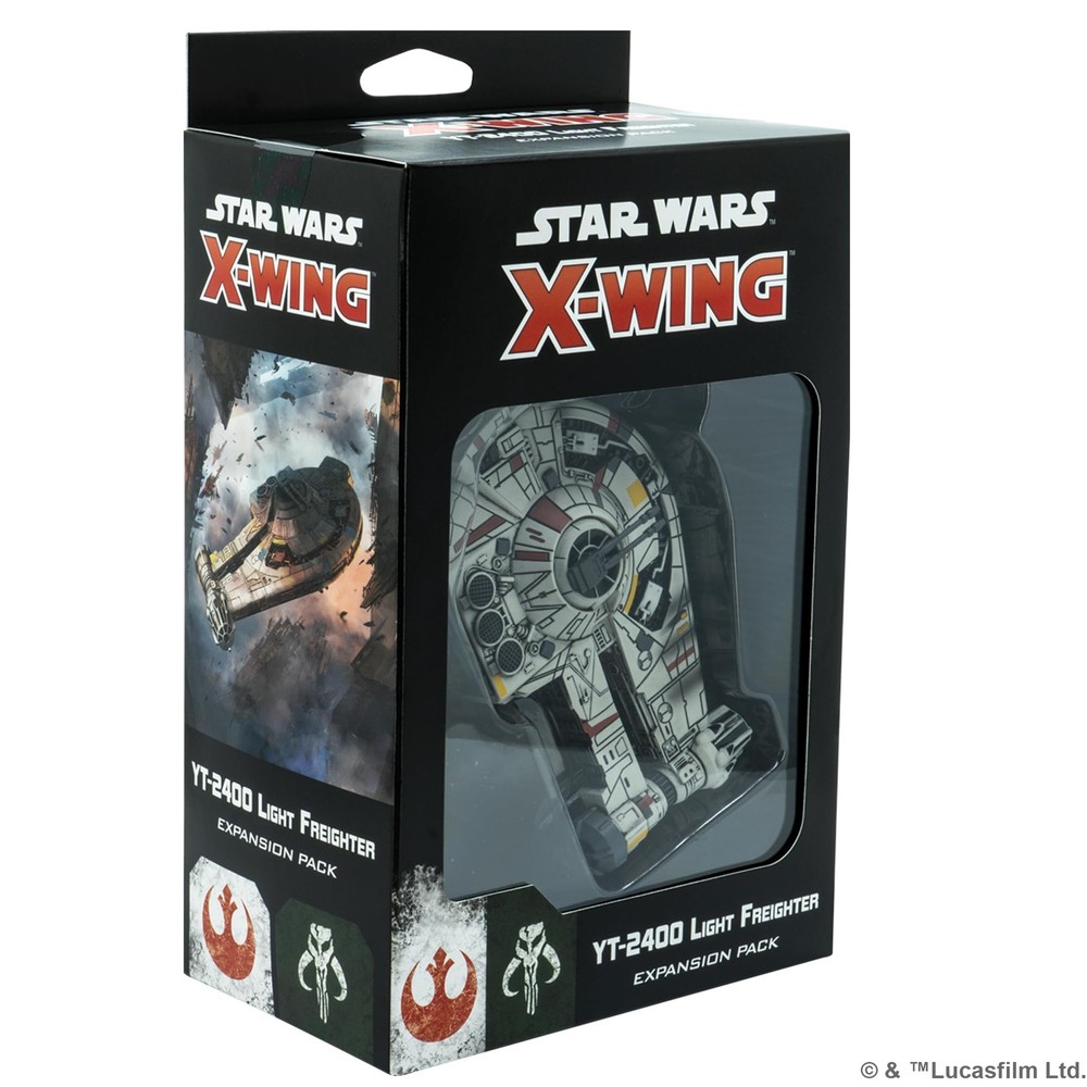 Star Wars X-wing Yt 2400 Light Freighter Expansion Pack With Dash Rendar