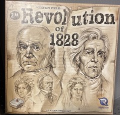 Revolution of 1828 Board Game, Renegade Game Studios History All Pieces Counted