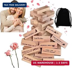 Lust Tower Naughty Block Game for Adult Couple Fun Stacking Party Date Xmas Gift