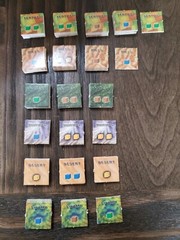 AGE OF MYTHOLOGY BOARD GAME TILES BUILDING BLOCKS TERRAIN RESOURCE 180 PIECES