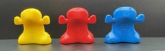 GoGo’s Crazy Bones Cap’n Crunch Complete Set of 3 Original Yellow Blue & Red