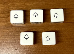 Vintage Poker Dice Game Set – Very Nice – Never Used