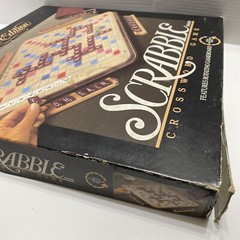 Vtg Scrabble Deluxe Edition Game Turntable Rotating Board 1989 100% Complete
