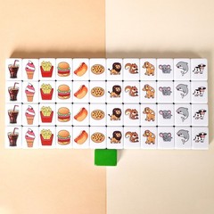 Compact Mahjong Game Set for Two Players with Melamine Tiles Included