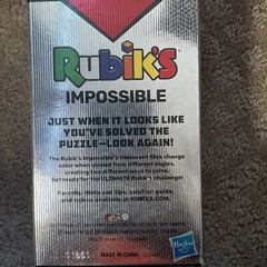 Hasbro Gaming Rubik’s Cube Impossible Highly Challenging Irridesent Tiles NEW