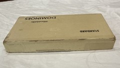 Vintage Puremco No. 616 Marblelike Standard Dominoes ~ Butterscotch * Free S/H
