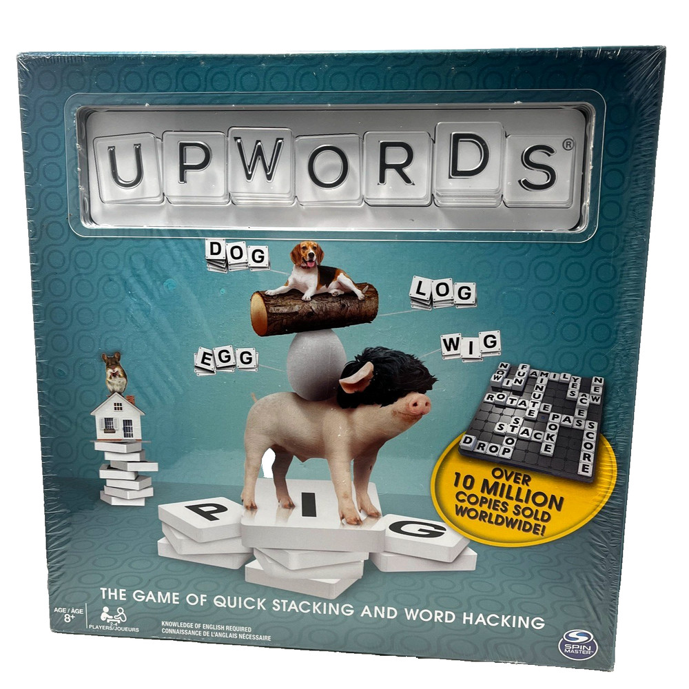 Upwords, The Game of Quick Stacking & Word Hacking with Stackable Letter Tile