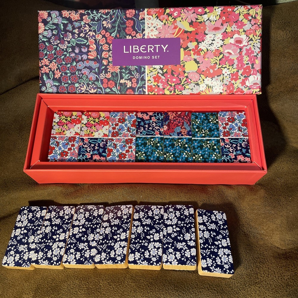 Galison Liberty London Wood Floral Domino Set Anthropologie