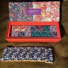 Galison Liberty London Wood Floral Domino Set Anthropologie
