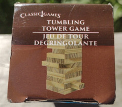 Classic Games. Tumbling Tower Game. 72 Blocks. Age 6+ (2-4 Players). Brand New!