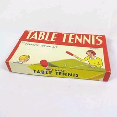 VTG Gold Medal Table Tennis Complete Junior Set #1980/1 Ping Pong Very Good