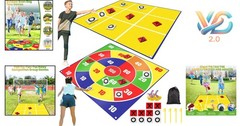 Giant 4.5ft Outdoor Tic Tac Toe & Bean Bag Toss Game Set for Kids Adults