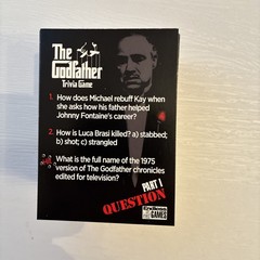 Godfather Trivia Game-Beautiful Used Condition. Please SEE DESCRIPTION