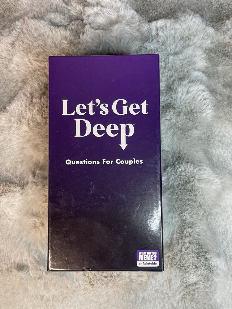 Lets Get Deep Questions For Couples Game Card Game For Date Night