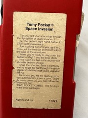 2 Vintage Ball Shooter Toy Game Tomy Pocket Space Invasion & Soccer Skill Shot