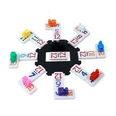 KAILE Mexican Train Dominoes Set with Numbers, Colorful Double 12 Numeral Mex…