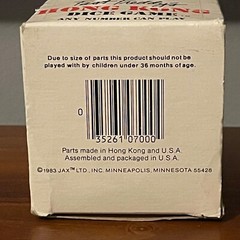 Jax Dice Game Fast Freddy’s Hong Kong 1983 in Original Box Instructions Vintage