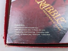 Vintage SCRABBLE deluxe turntable board game – Parker Brothers 2001 – COMPLETE