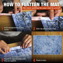 Ultimate DND Battle Set: 3 Double-Sided Mats & 6 Terrains – Waterproof & Compact
