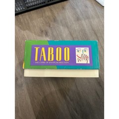Milton Bradley Taboo Board Game Adult Unisex OS Multi Good 1989 Vintage Party