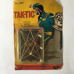Tak-Tic Pocket Game No. 109T International Games Vintage Hong Kong 1960s New