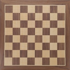 WE Games Classic Walnut Wooden Chess Board Only 11.875 inches, Large Chess Board