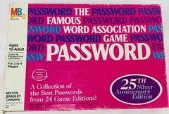 1986 Password Game 25th Edition by Milton Bradley Complete Good Cond FREE SHIP
