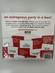That’s What She Said – The Party Game/Board Game – NEW SEALED!