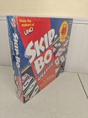 NEW SEALED Skip Bo Deluxe Sequencing Card Board Game Mattel 2001 Family Kids Uno