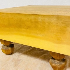 Go board Igo game Rare 5.5″ Thick Legged Heso Clamshell Size 30 Nachikuro Japan
