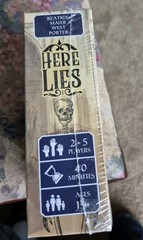 HERE LIES Deduction Board Game .. Mystery surrounds every demise New Sealed
