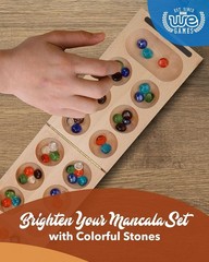 Travel-Ready 48-Pcs Mancala Stones Set – Durable Glass, Perfect Game Accessory