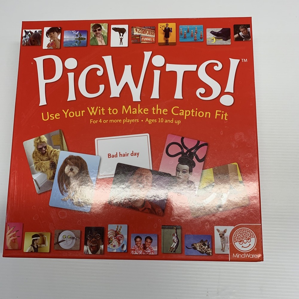 PicWits! Use Your Wit to Make the Caption Fit For 4 or More Players Ages 10+