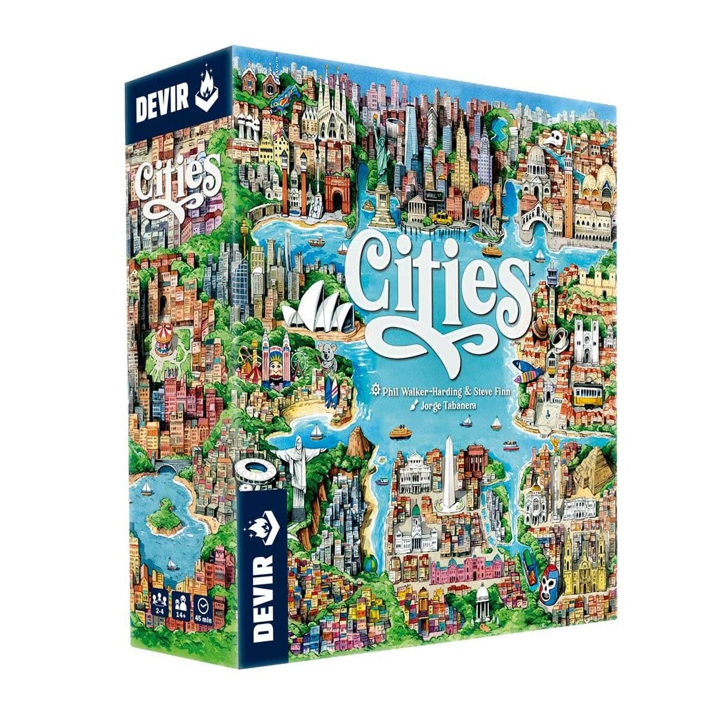 Cities City Building Board Game for 2 to 4 Players Ages 10 and Up