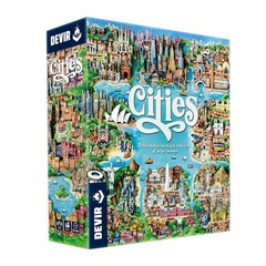 Cities City Building Board Game for 2 to 4 Players Ages 10 and Up