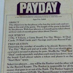 Vintage Pay Day Complete Parker Brothers 1975 Classic Board Game Payday