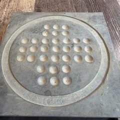 Vintage Marble Solitaire Stone Board Game Made By Domain In India