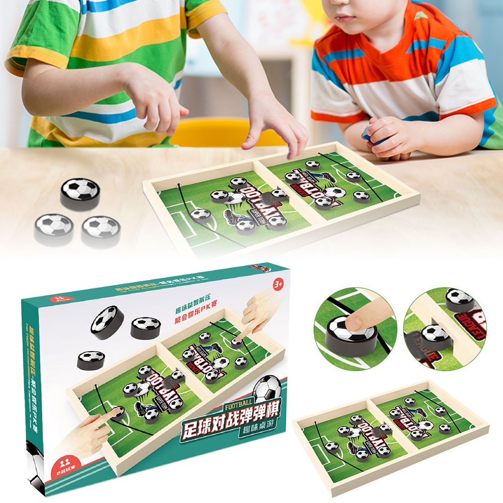 Fast Sling Puck Game Hockey Games Wooden Board Table Toy Family Games JQ
