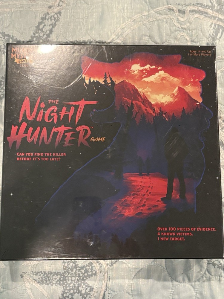 The Night Hunter Murder Mystery Dinner Party Game by University Games New Sealed