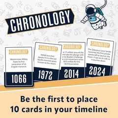 Chronology Game – Build a Timeline with 800 Unique Events, Fun for All Ages!