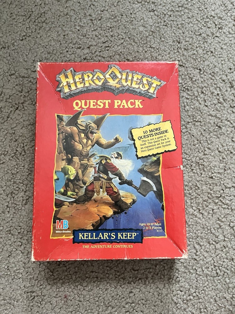 Vintage 1991 HeroQuest Kellar’s Keep Expansion Pack Milton Bradley Good Shape