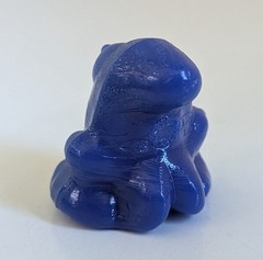 GOGO’S Vintage Solid Dark Royal BLUE EGGY CRAZY BONES Classic Original 1996 1″