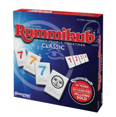 Rummikub by Pressman – Classic Edition – The Original Rummy Tile Game, Blue