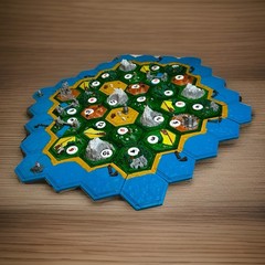3D Printed & Hand-Painted Magnetic 5-6 Player Catan Board Game Set