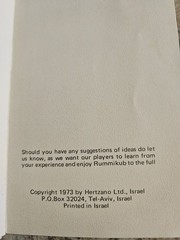 Vintage 1973 Rummikub Faux Wood 106 Tile Complete Set with Canvas Traveling Case