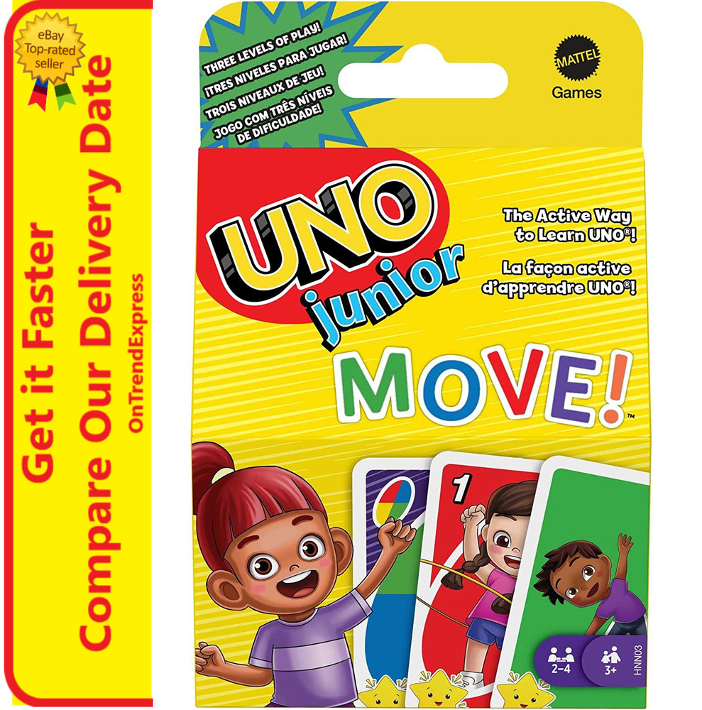 UNO Junior Move! Kids Card Game Extension Pack
