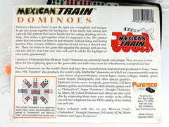 Mexican Train 91 Dominoes Puremco with Case ~ ChickenFoot ~ Complete