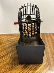 VTG Antique 1920s Met Games Co. Metal Bingo Ball Dispenser