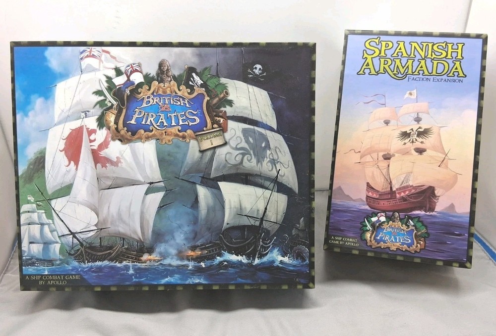 British vs. Pirates Board Game (2017) Core Set w/Spanish Armada Expanansion