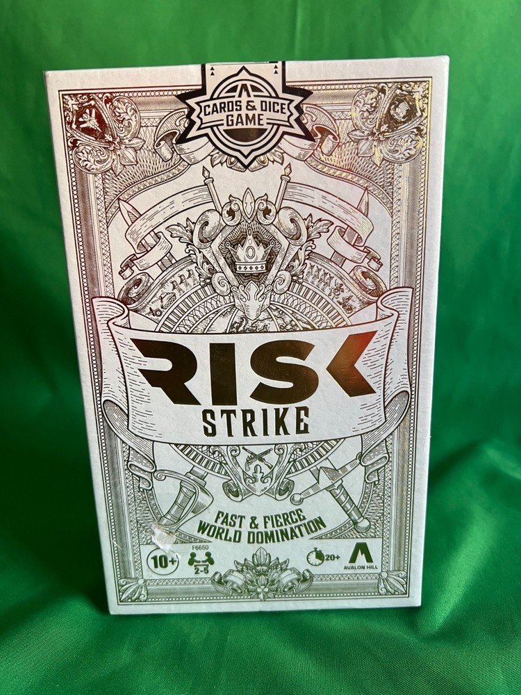 Risk Strike Fast & Fierce World Domination Cards/Dice Game Hasbro/Avalon Hill